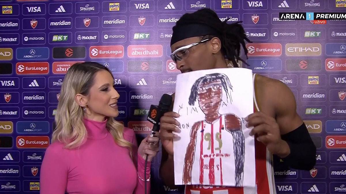  Čima Moneke dobio crtež od navijača Crvene zvezde 