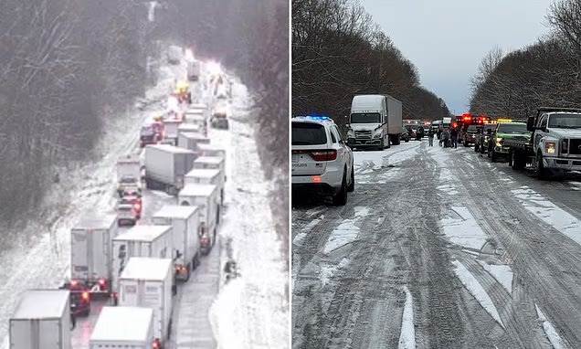  Lančani sudar 45 vozila u Indijani 