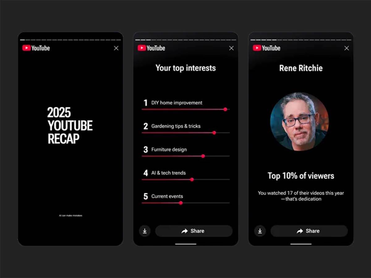  YouTube dobija recap godine 