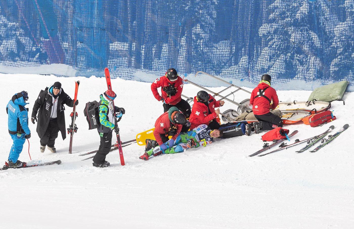  Slovenački skijaš Rok Ažnoh doživio težak pad 