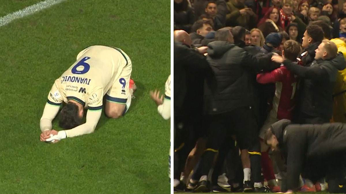  Tuča na utakmici Milvola i Bristola 