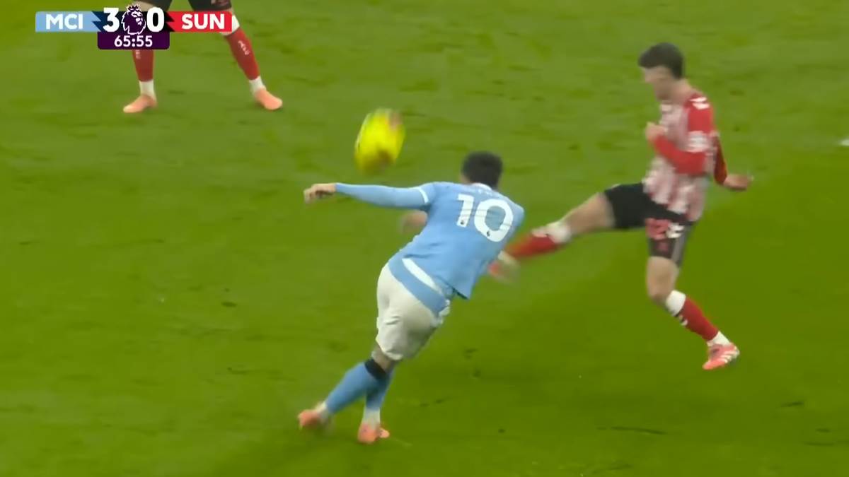  Rajan Šerki rabona na meču Mančester siti Sanderlend 