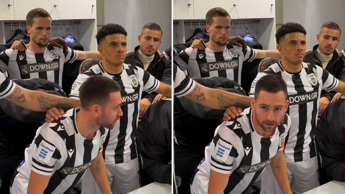  Andrija Živković govori u svlačionici PAOK-a 