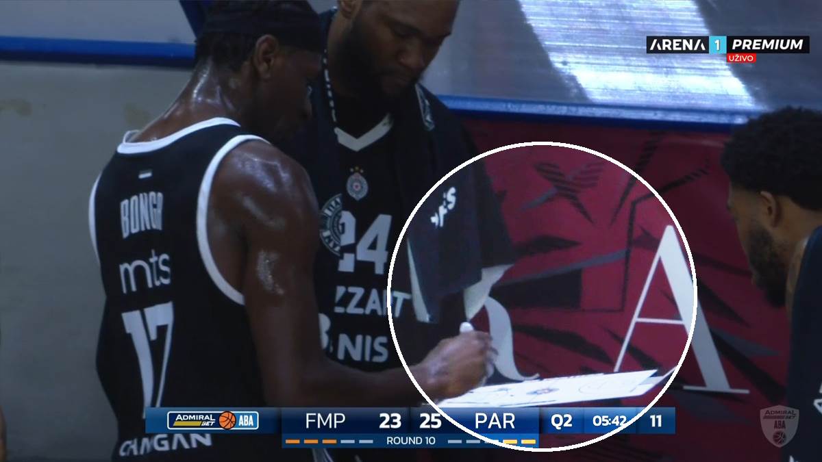  Isak Bonga crtao akciju na tajm autu Partizana  