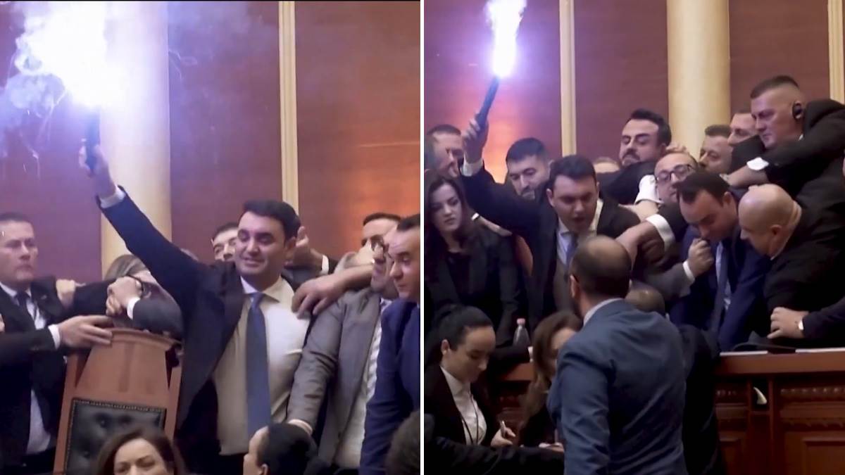  Tuča u albanskom parlamentu 
