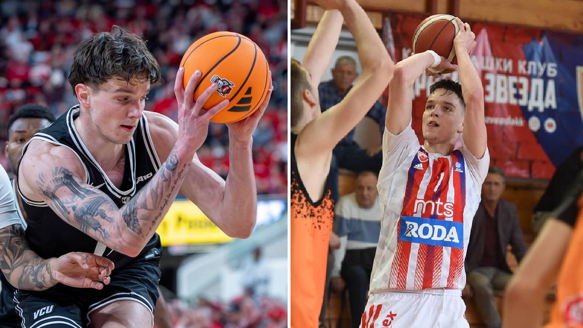  Srpski košarkaš Lazar Đoković igra koledž košarku 