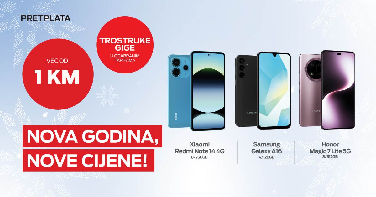  Nova godina u m:tel-u donosi nove, niže cijene telefona 