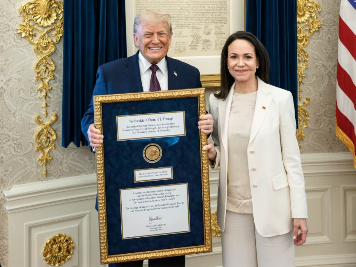  Mačado poklonila Nobelovu nagradu Trampu 