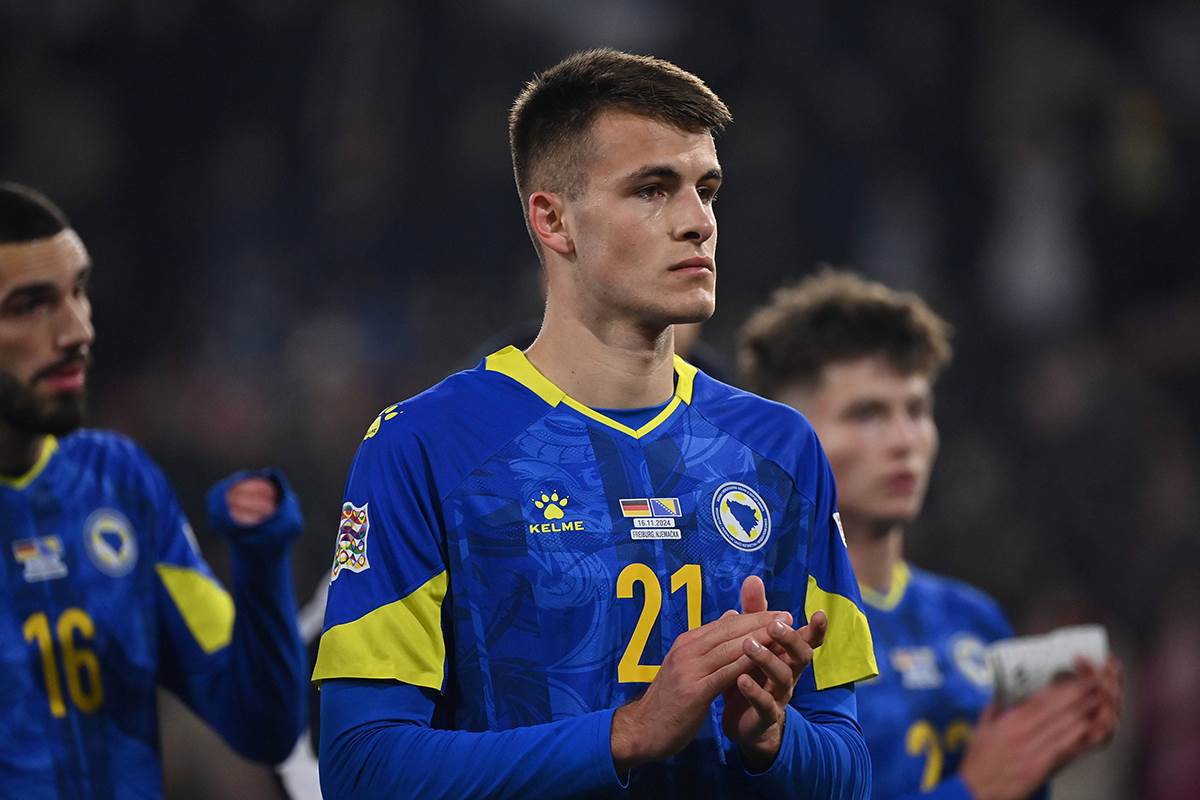  Samed Baždar u dresu reprezentacije BiH 