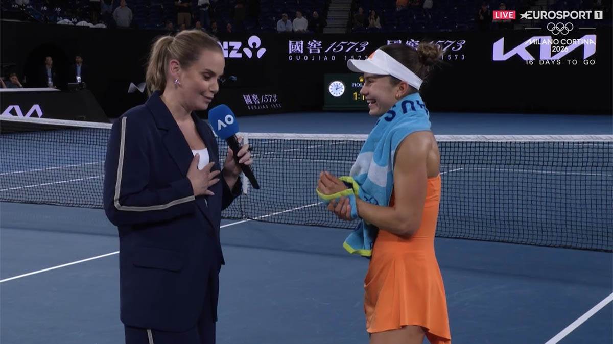  Iva Jović nakon pobjede nad Hon 