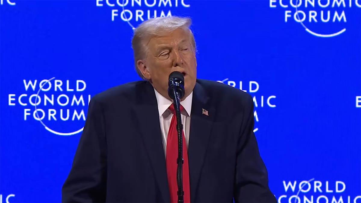  Donald Tramp na Svjetskom ekonomskom forumu 