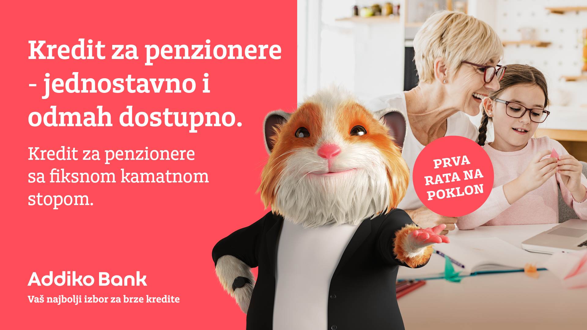  Krediz za penzionere u Addiko banci 