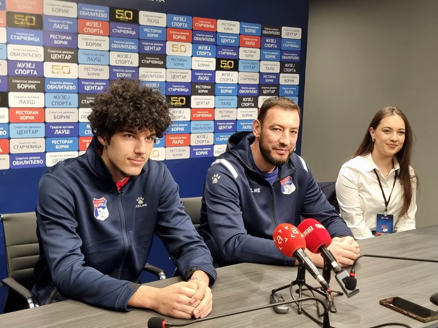  KK Borac pres konferencija Marko Šćekić i Dušan Makitan 