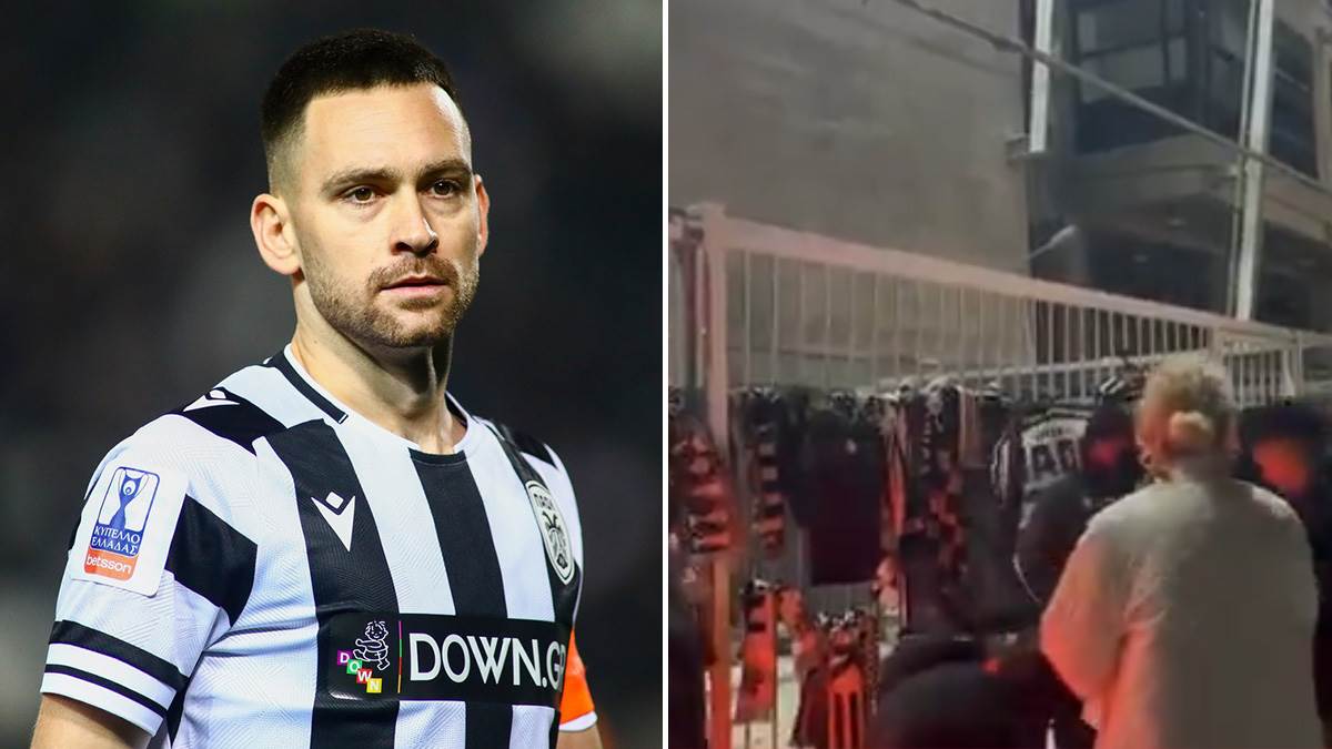  Andrija Živković i igrači PAOK-a odaju počast navijačima 
