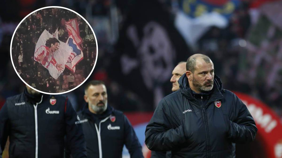  Delije istakle zastavu sa likom Siniše Mihjalovića 