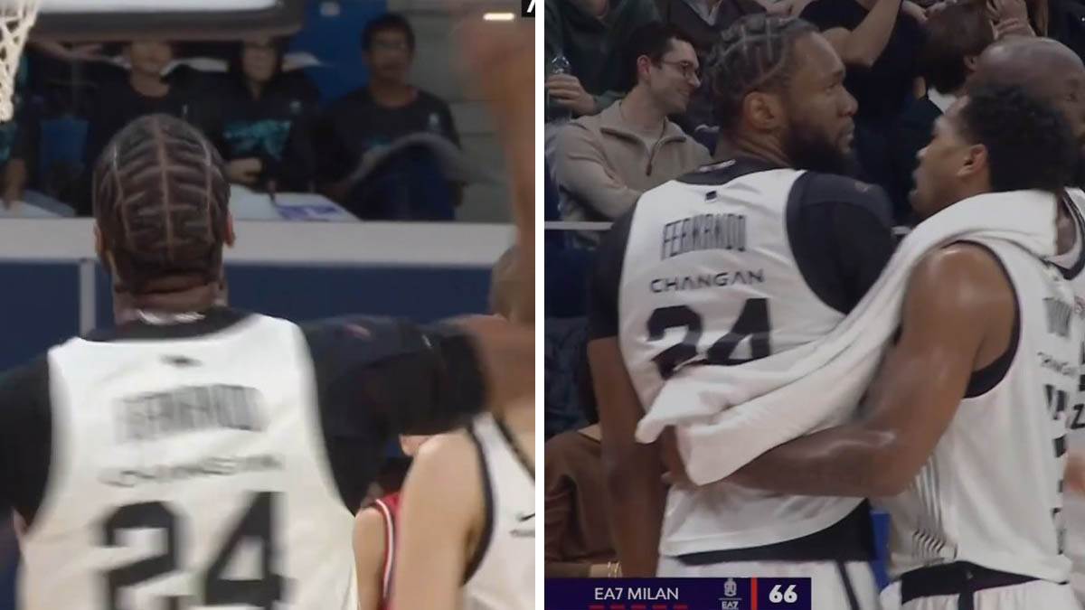  Bruno Fernando pobjesnio na meču sa Olimpijom Milano 