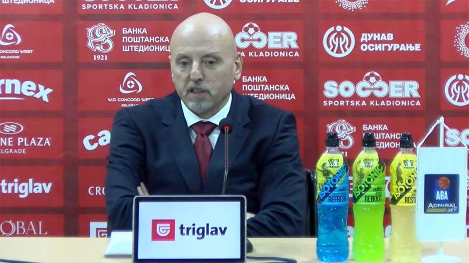  Saša Obradović poslije pobjede Crvene zvezde 