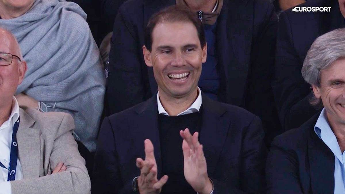  Nadal se raduje poenu Alkaraza 