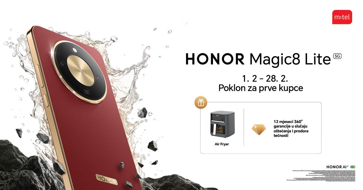  Naručite HONOR Magic8 Lite sa vrijednim poklonima 