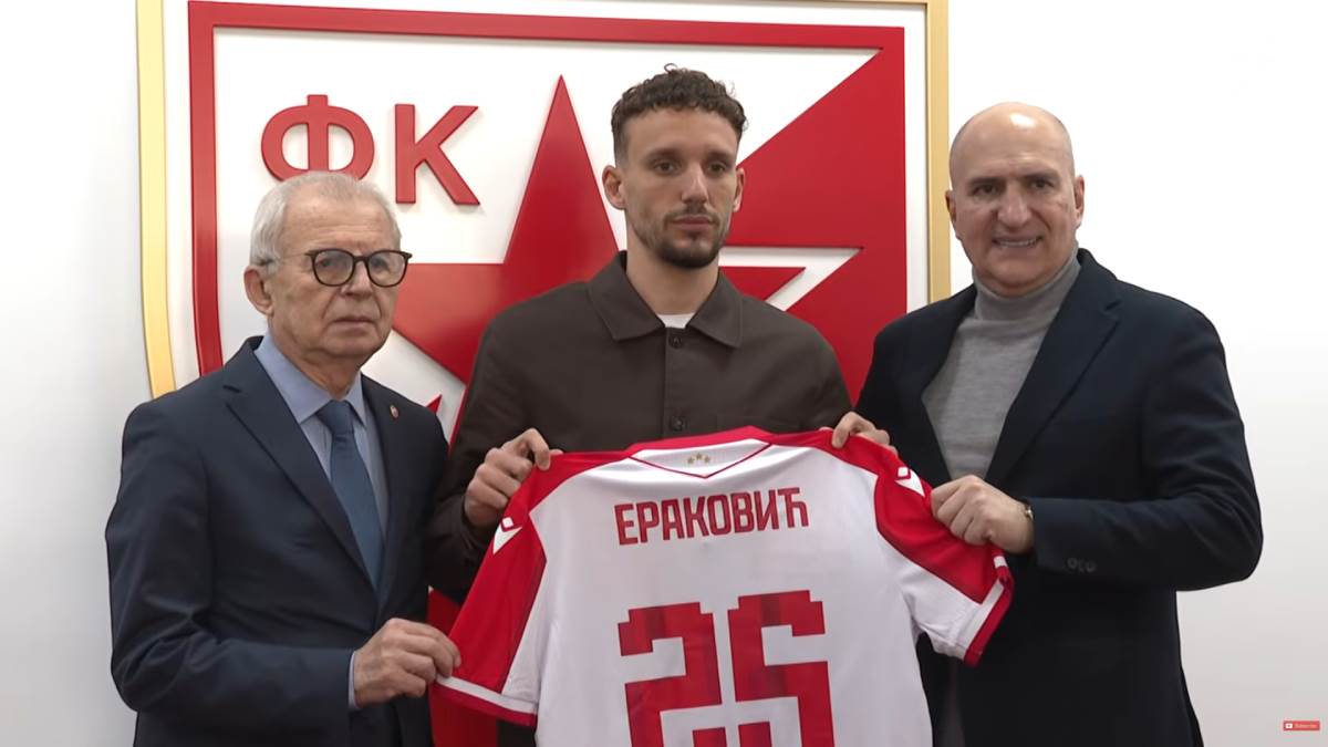  Strahinja Eraković predstavljen u Crvenoj zvezdi 