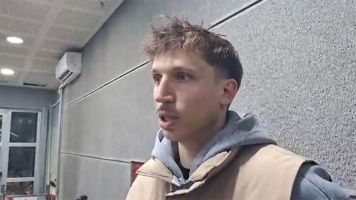  Aleksa Radanov oduševljen atmosferom na utakmici Partizana 