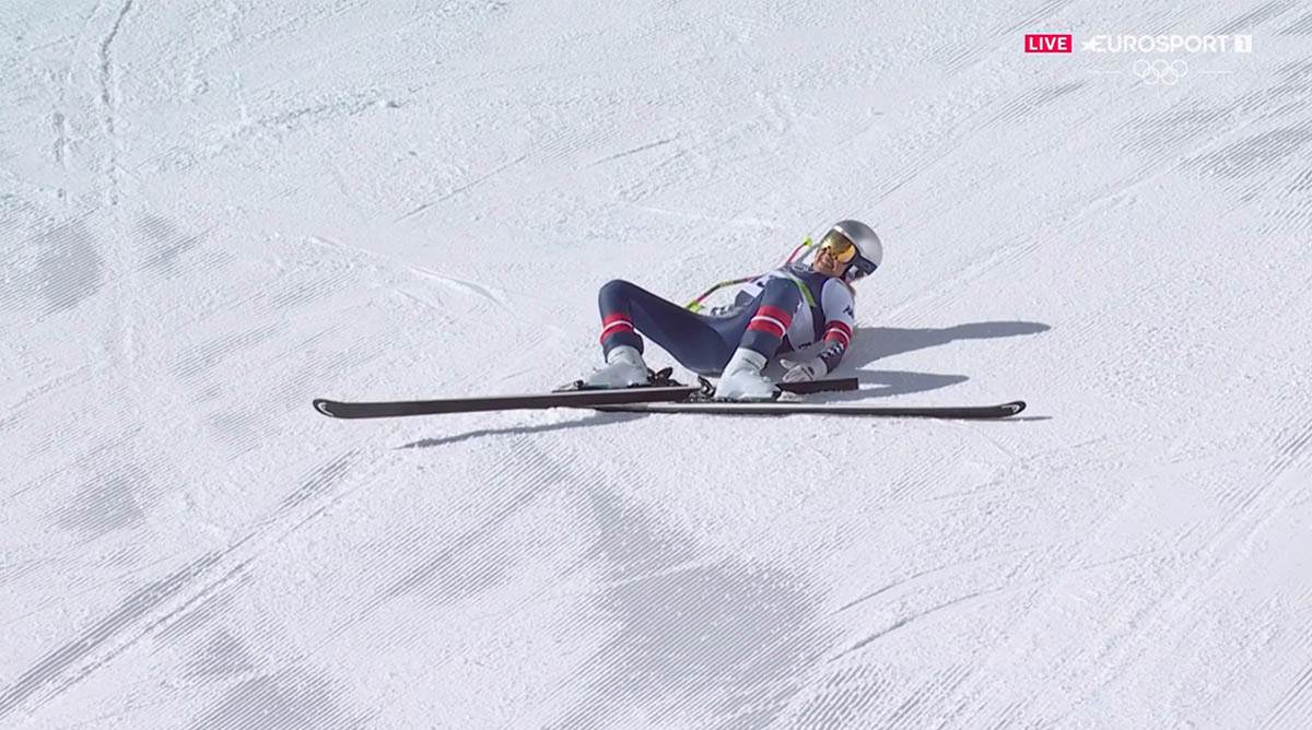  Lindzi von strasan pad na zimskim olimpijskim igrama 