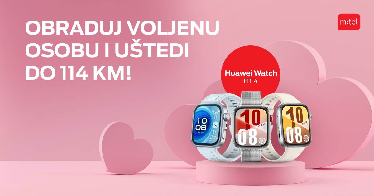  Za ljubav u svakoj sekundi: Huawei pametni satovi u m:tel ponudi 