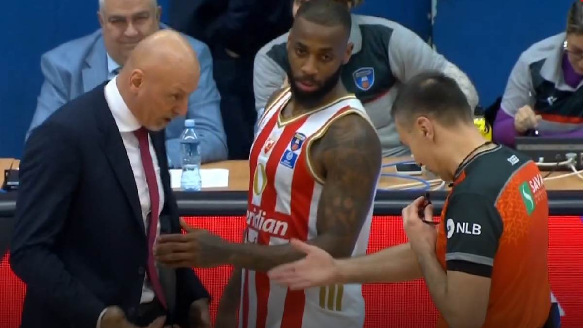  Crvena zvezda Igokea Saša Obradović bijesan na sudije 