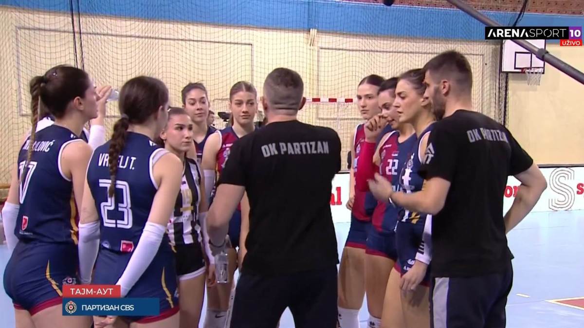  trener partizana vrijedjao odbojkasice na tajmautu 