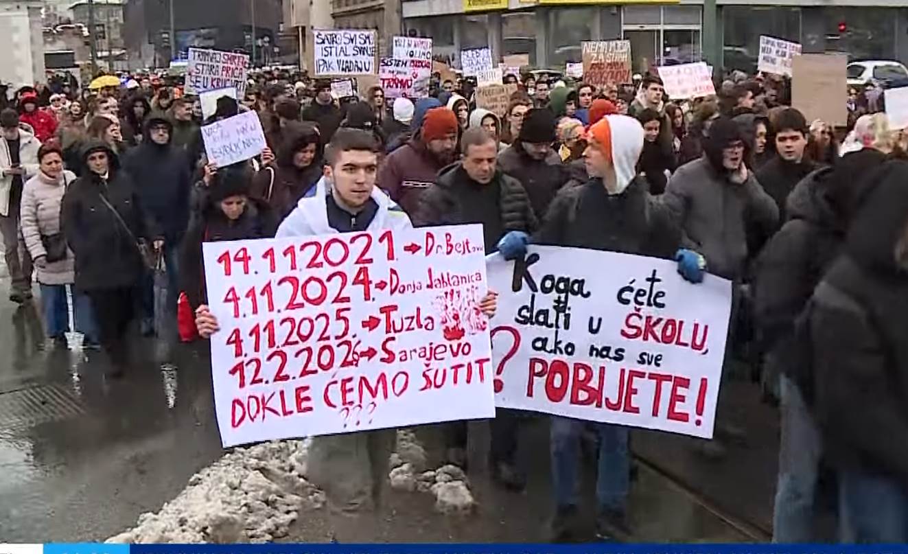  Šesti dan protesta u Sarajevu 