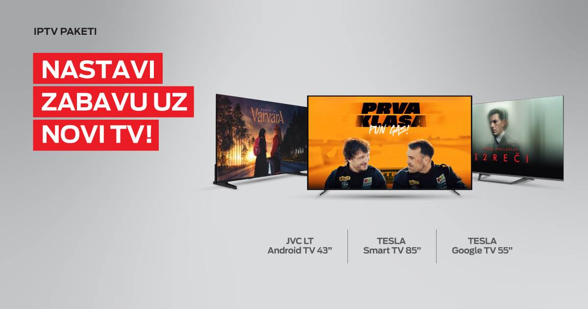  Nastavite zabavu uz novi televizor iz m:tel ponude  