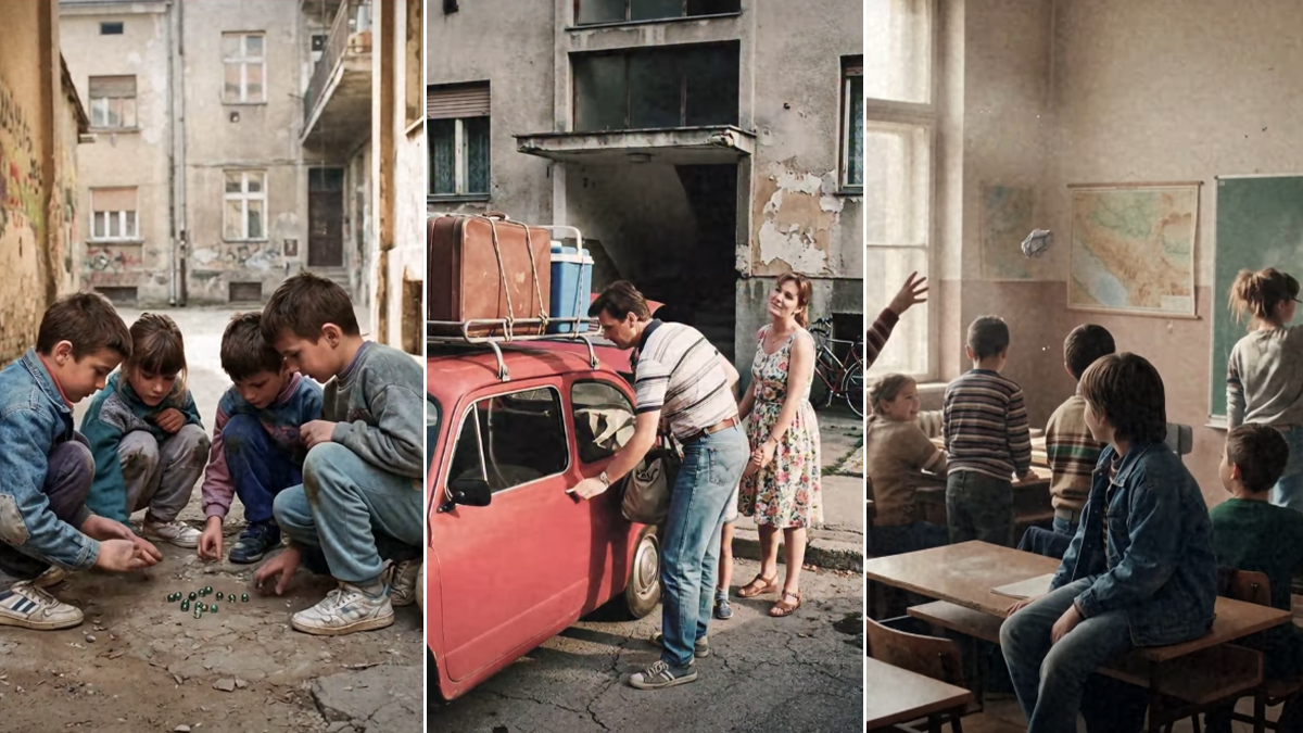  AI video odrastanja u 90-ima 