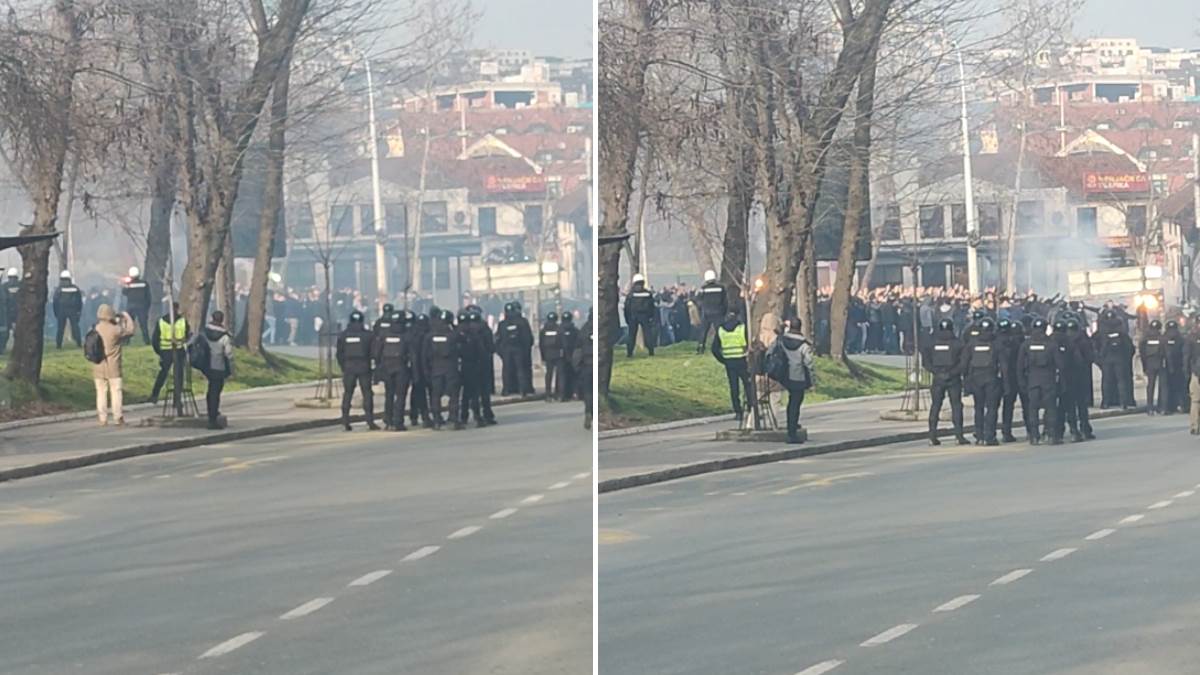  Crvena zvezda Partizan korteo Grobara  