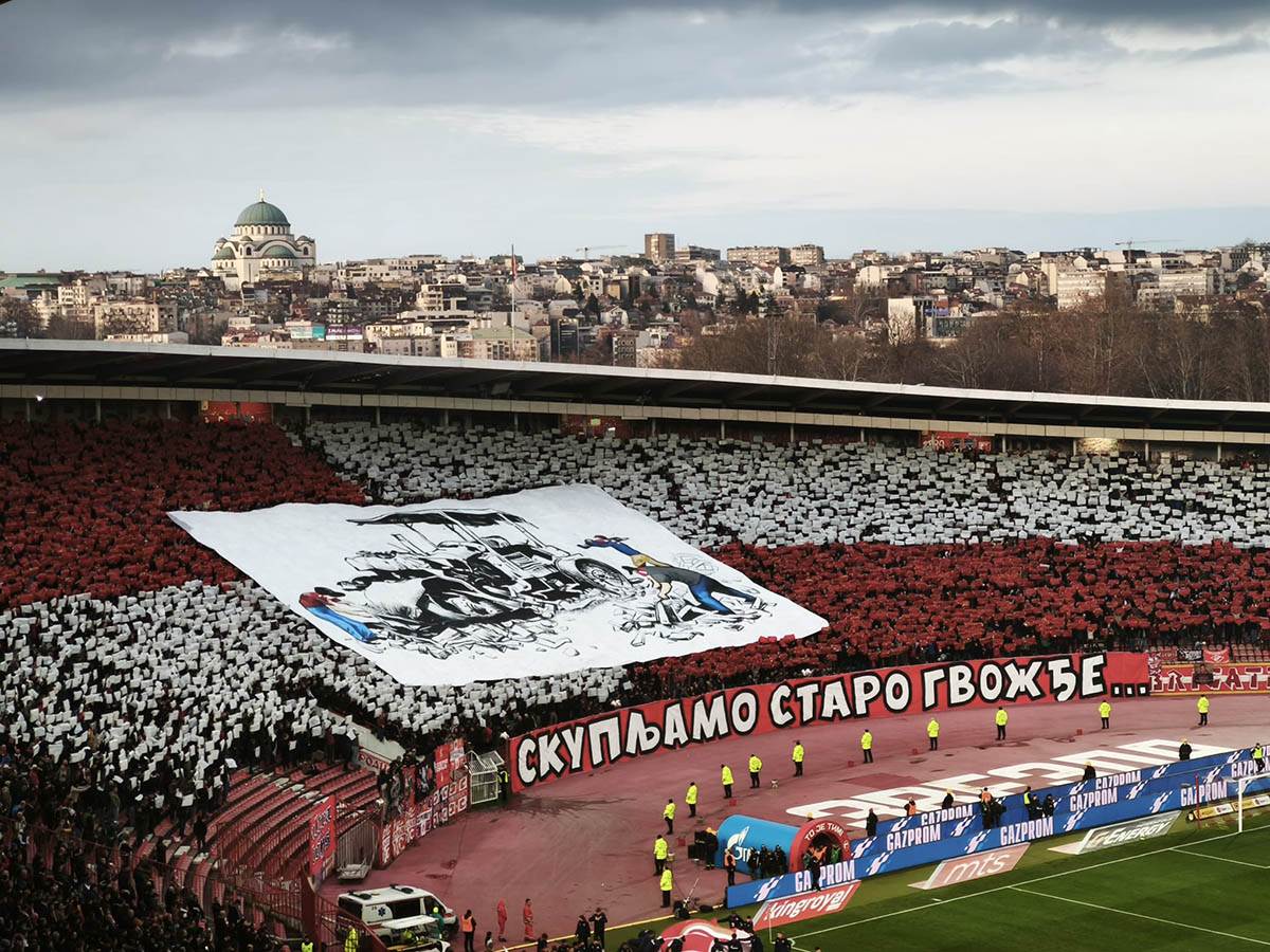  Provokacije Delija za Grobare na vječitom derbiju 