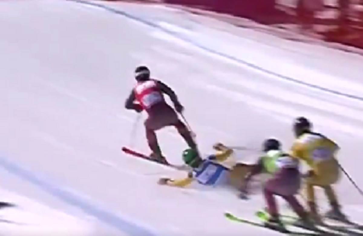  Pad na trci ski krosa na Kopaoniku 