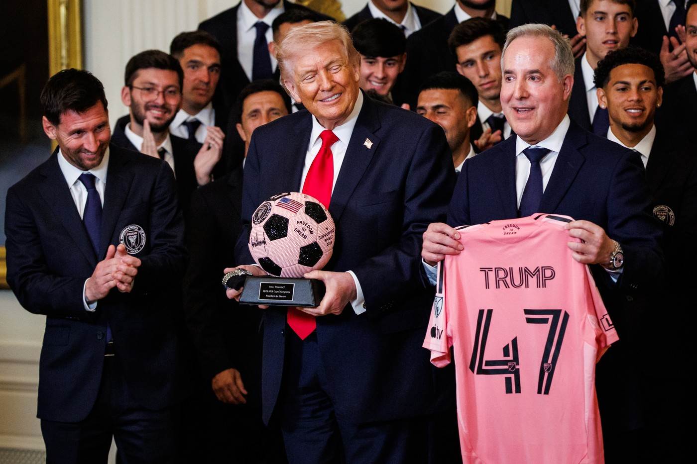  Lionel Mesi i Donald Tramp 