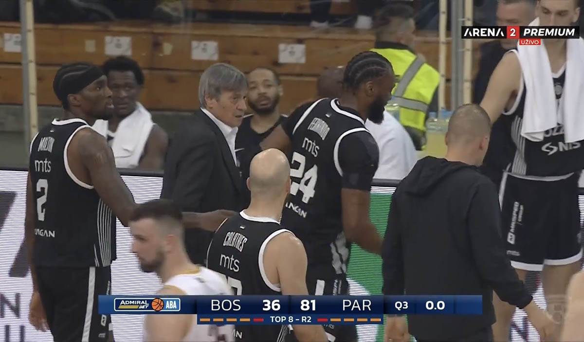  Bosna Partizan povrijedio se Bruno Fernando 