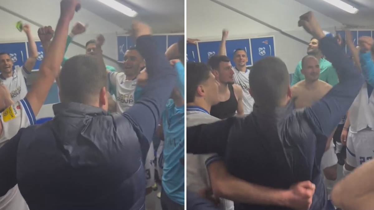  Nenad Lalatović slavio sa igračima uz pjesmu Pazi pazi pazar gazi 