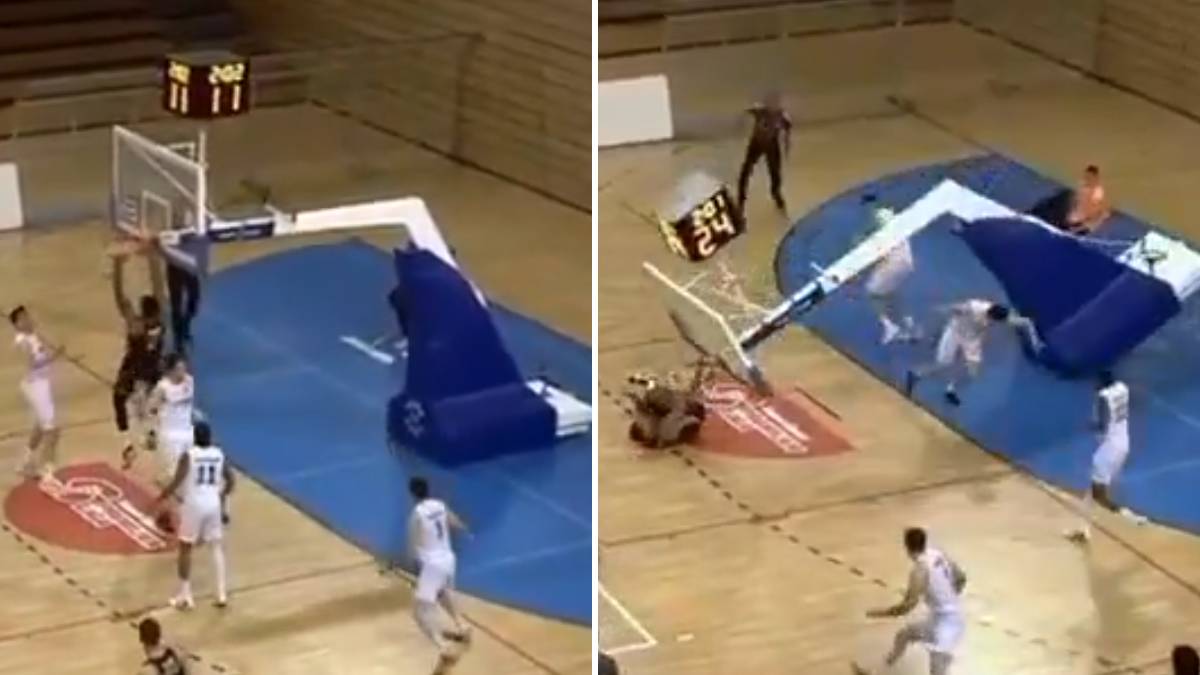  Konstrukcija koša pala na košarkaša Splita 