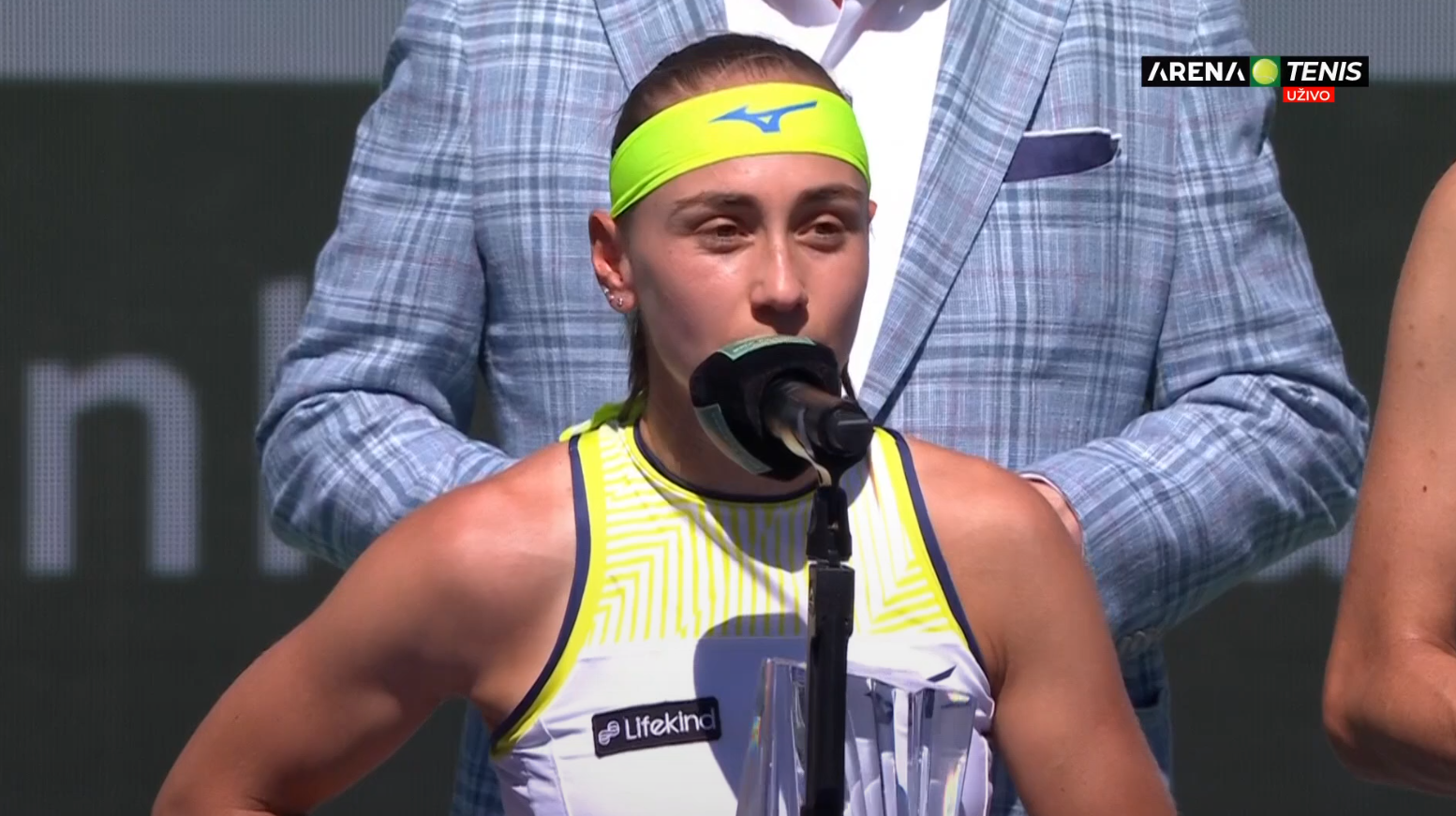  Aleksandra Krunić poslije poraza na Indijan Velsu 
