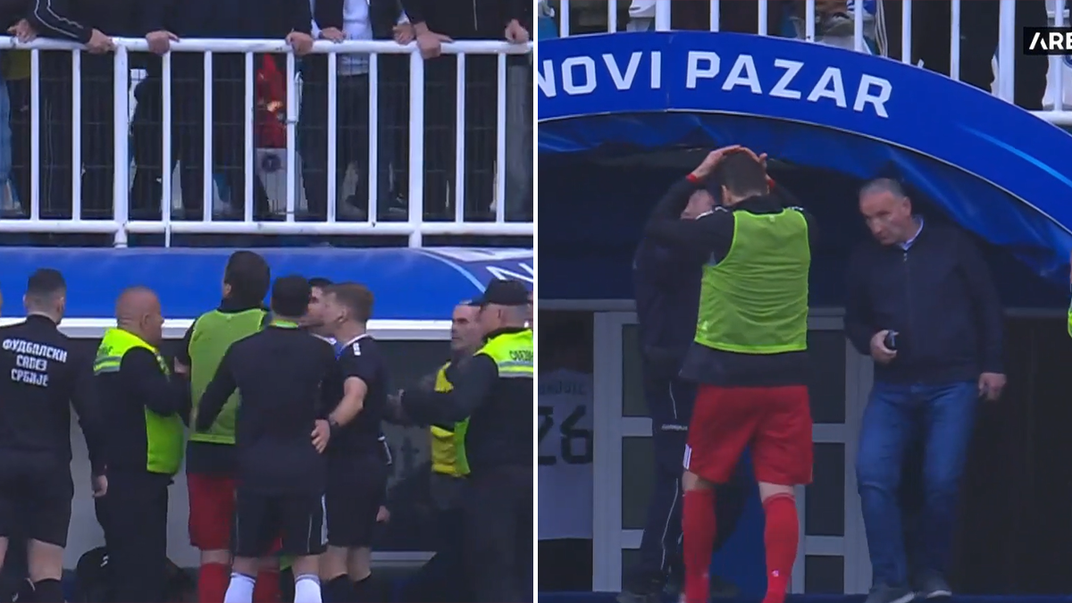  Vladimir Stojković gađan flašom u Novom Pazaru 