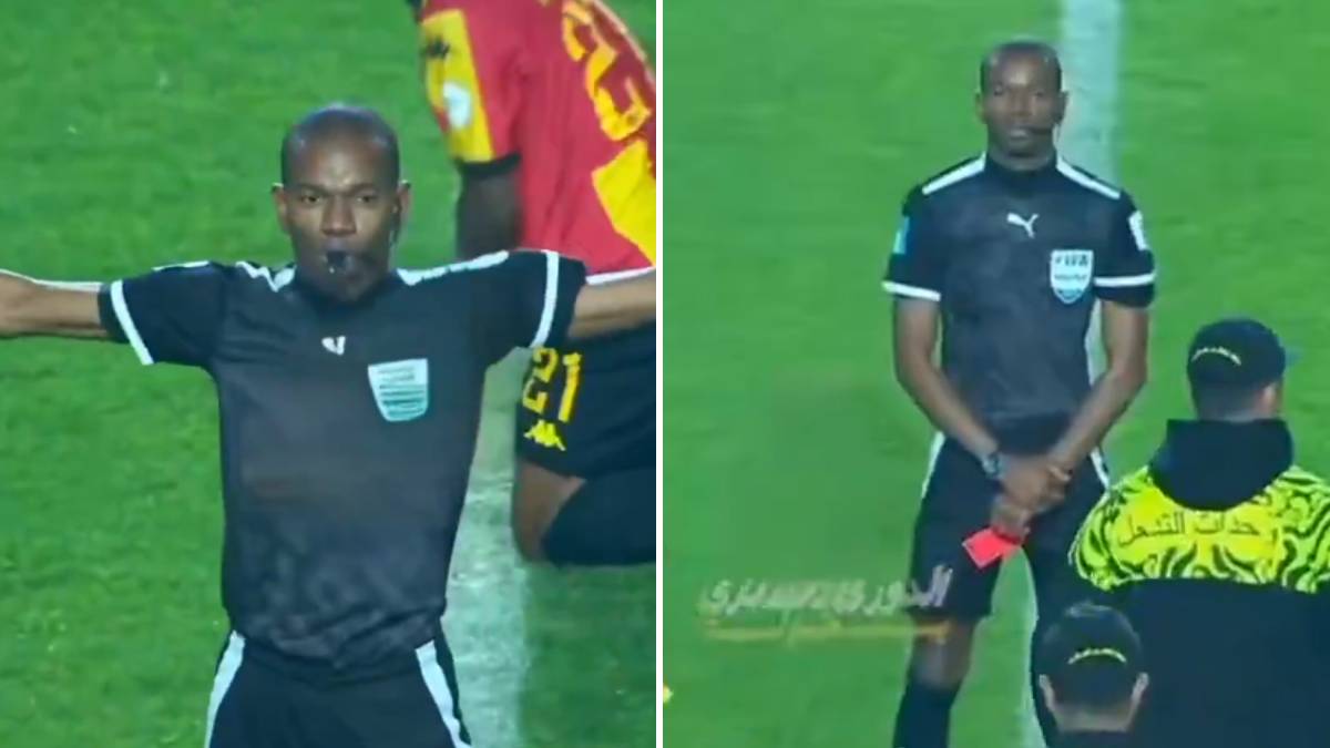  Sudija držao crveni karton i čekao da mu neko priđe 