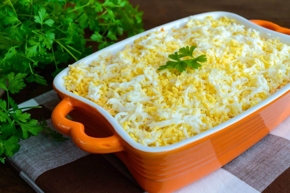  recept za mimoza salatu bez majoneza 