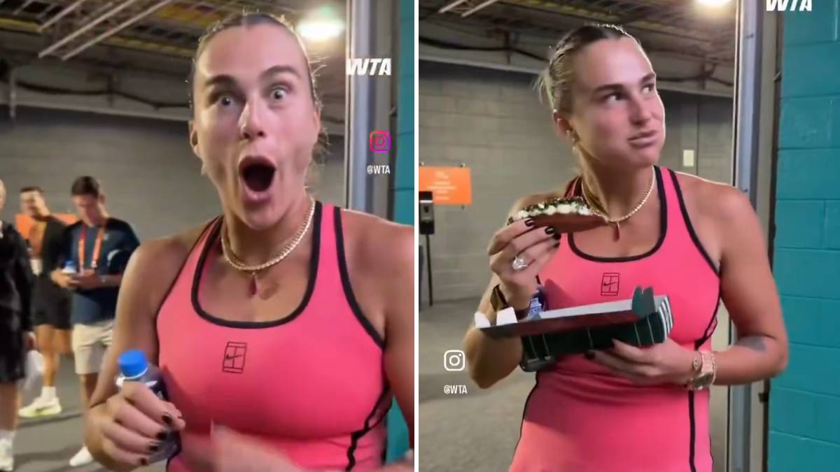  Arina Sabalenka jede hot dog od 100 dolara  
