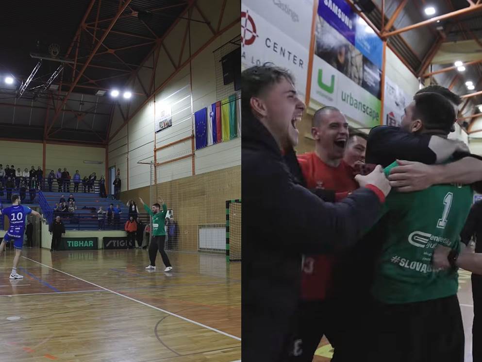  Tragikomična završnica rukometne utakmice u Sloveniji: Dobojski golman postao neplanirani heroj (VID 