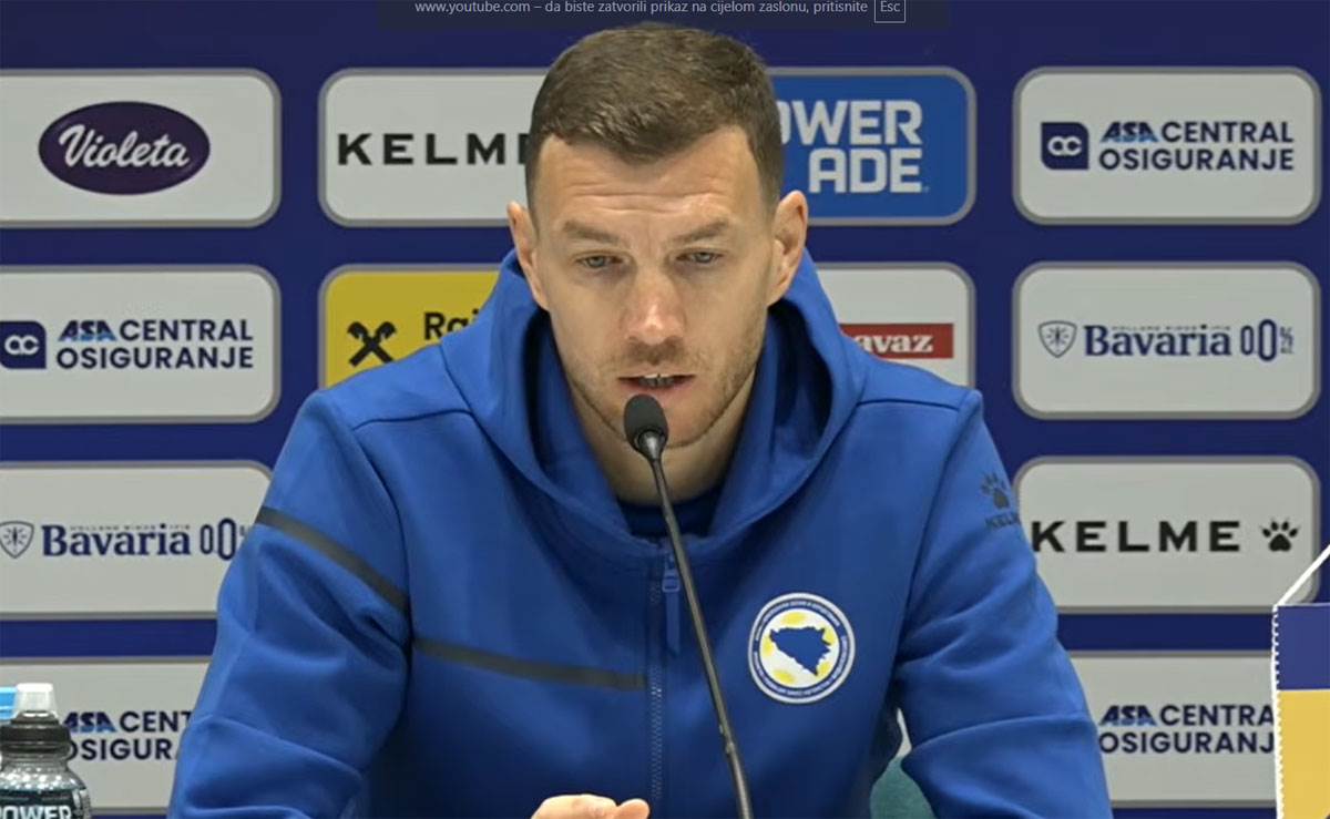  Edin Džeko pred me BiH Italija 