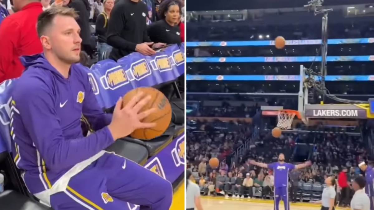  Luka Dončić daje trojke s klupe 