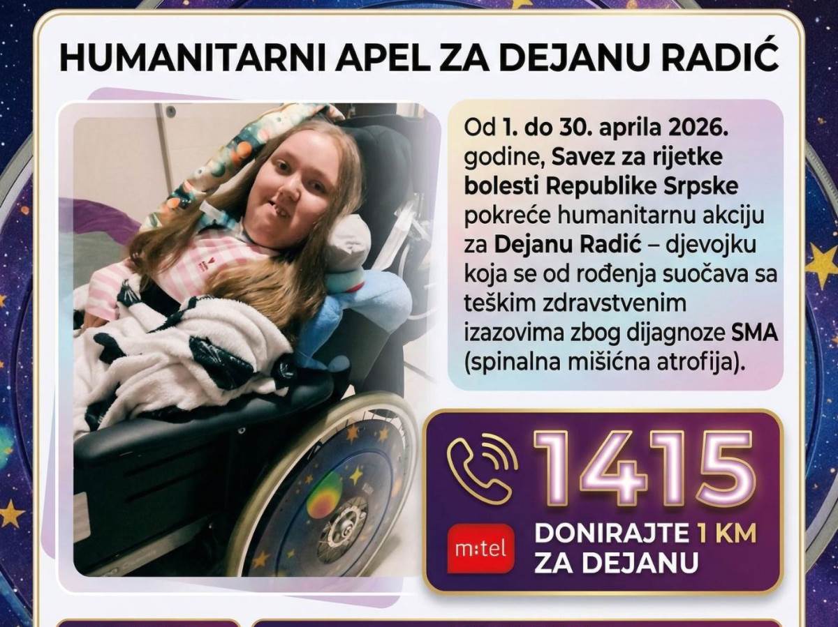  Humanitarni broj za Dejanu Radić iz Teslića 