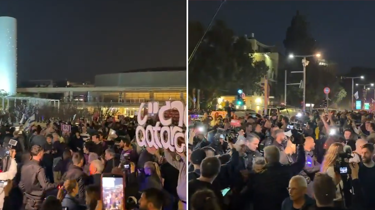  Masovan protest protiv rata: Netanjahua poglasili najvećom prijetnjom po Izrael (Video) 