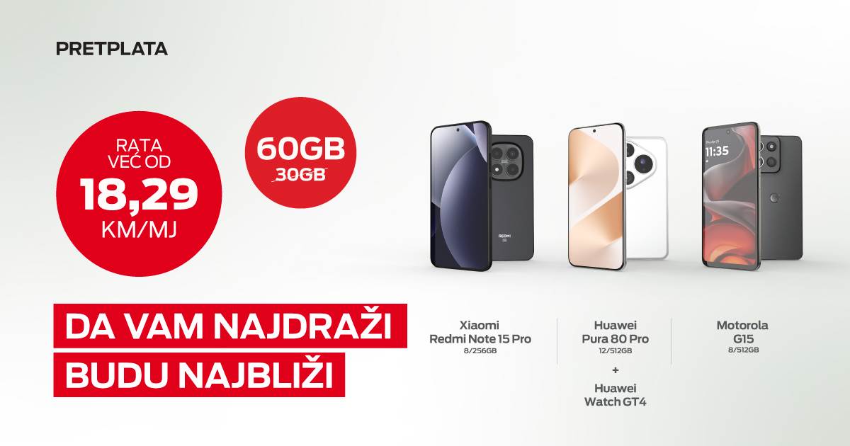  Vrhunski telefoni uz još više interneta u novoj m:tel ponudi 